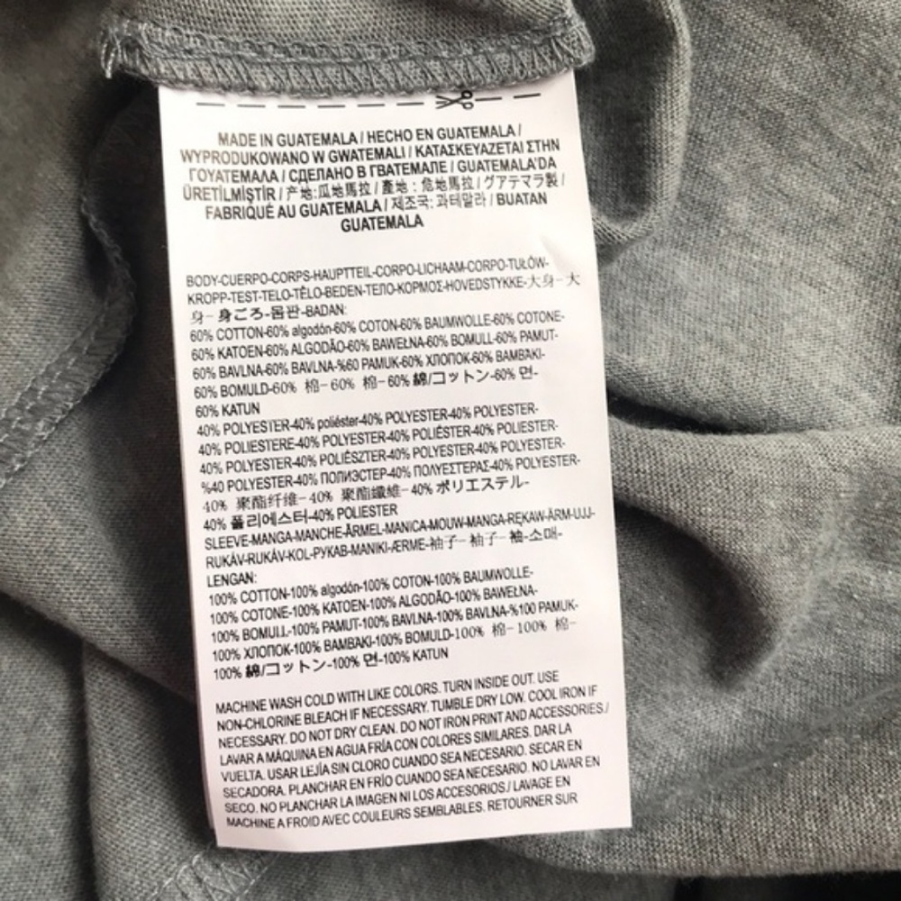 VANS T-SHIRT Script Block Rag Grey Women’s - Picture 6 of 6